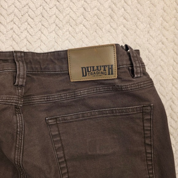 Duluth Trading Co Flex Fire Hose Brown Work Pants Mens 34x32 Regular Fit Utility - Picture 7 of 8